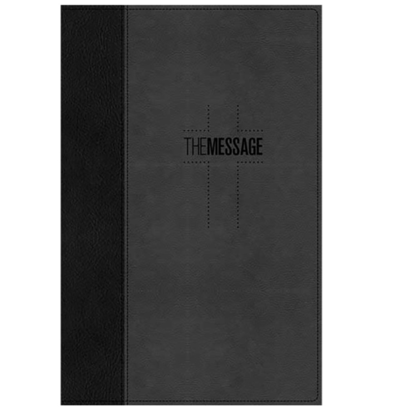 the-message-deluxe-gift-bible-black-slate-imitation-leather The Message Deluxe Gift Bible Black / Slate (Imitation Leather)