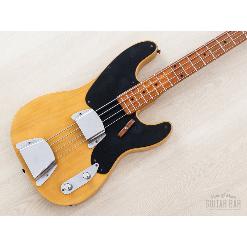 1953-fender-precision-bass-vintage-blackguard-telecaster-bass-butterscotch-w-case 1953 Fender Precision Bass Vintage Blackguard Telecaster Bass Butterscotch w/ Case