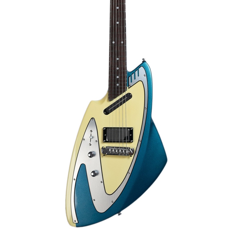 backlund-model-100-electric-guitar-left-handed-metallic-blue Backlund Model 100 Electric Guitar - Left-Handed Metallic Blue