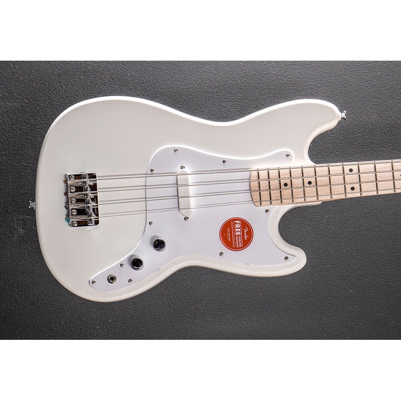 sonic-bronco-bass-arctic-white-w-maple Sonic Bronco Bass - Arctic White w/Maple