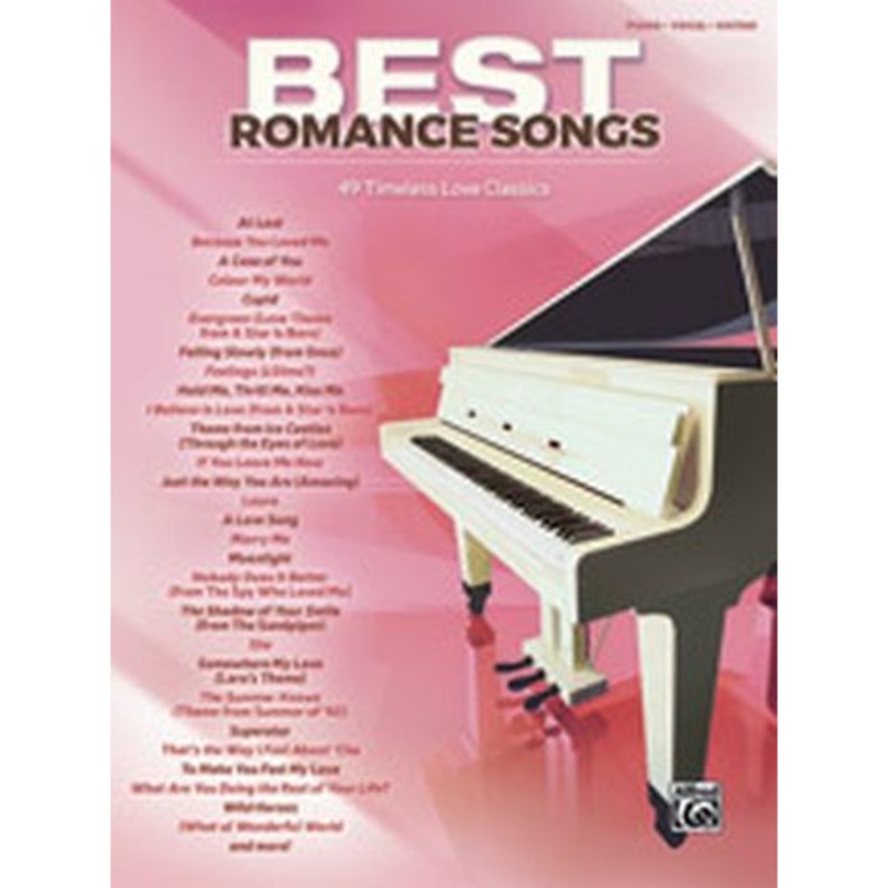 alfred-best-romance-songs-book-for-piano-vocal-guitar Alfred Best Romance Songs Book for Piano/Vocal/Guitar