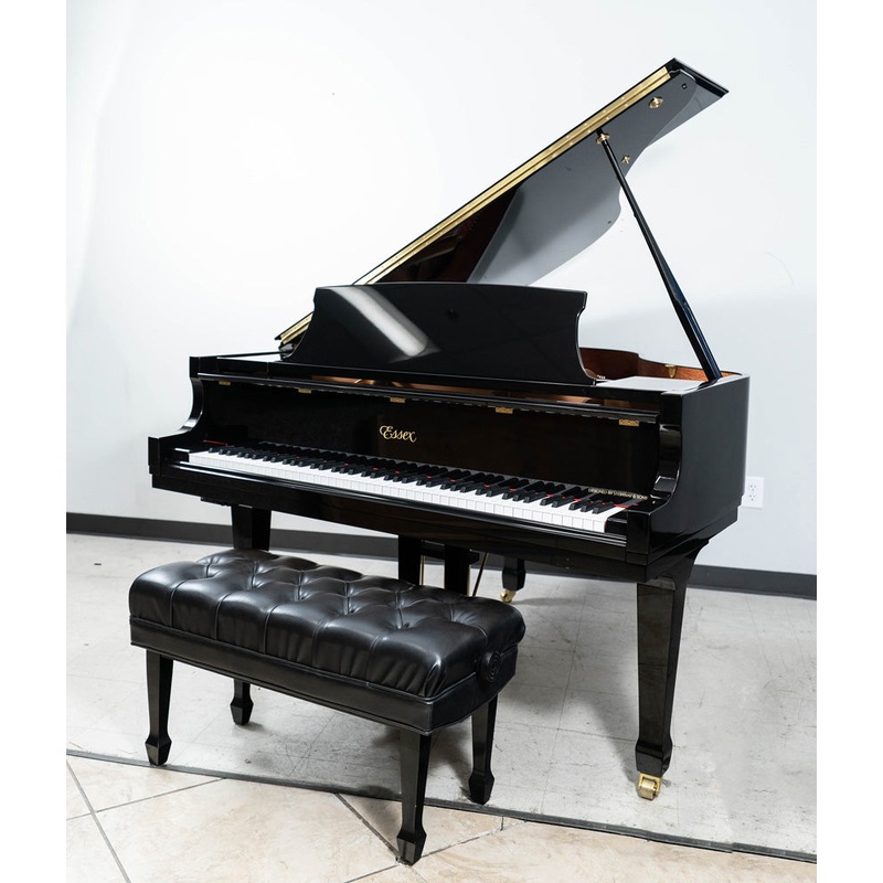 essex-egp-155-grand-piano-with-qrs-player-polished-ebony-player-piano-5-2-used Essex EGP-155 Grand Piano with QRS Player | Polished Ebony Player Piano | 5'2" | Used