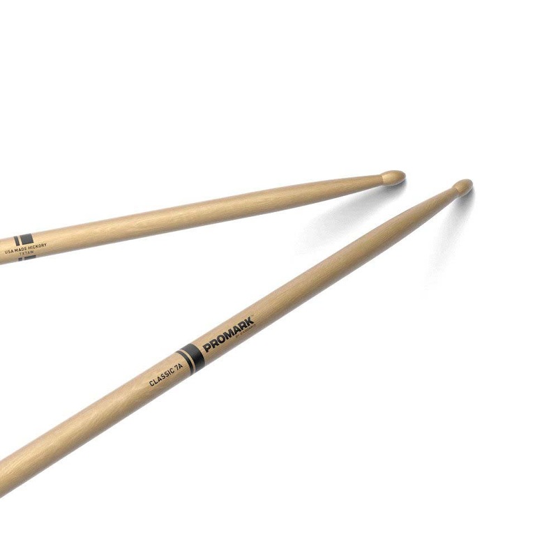 promark-tx7aw-hickory-7a-wood-tip-drumstick ProMark TX7AW Hickory 7A Wood Tip Drumstick
