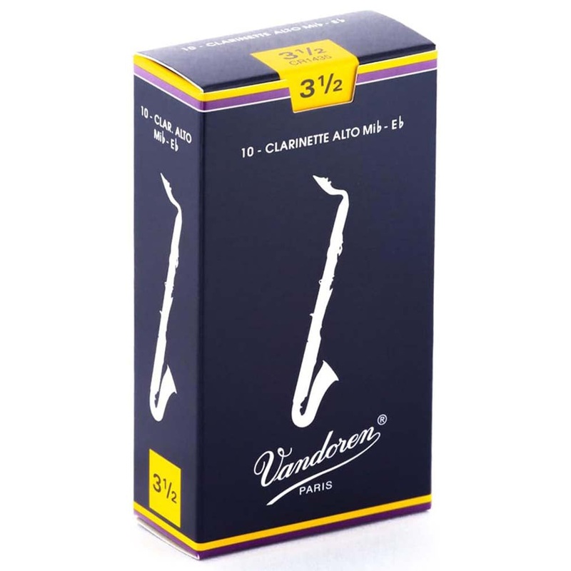 vandoren-3-5-alto-clarinet-reeds-10-pack Vandoren #3.5 Alto Clarinet Reeds - 10 Pack