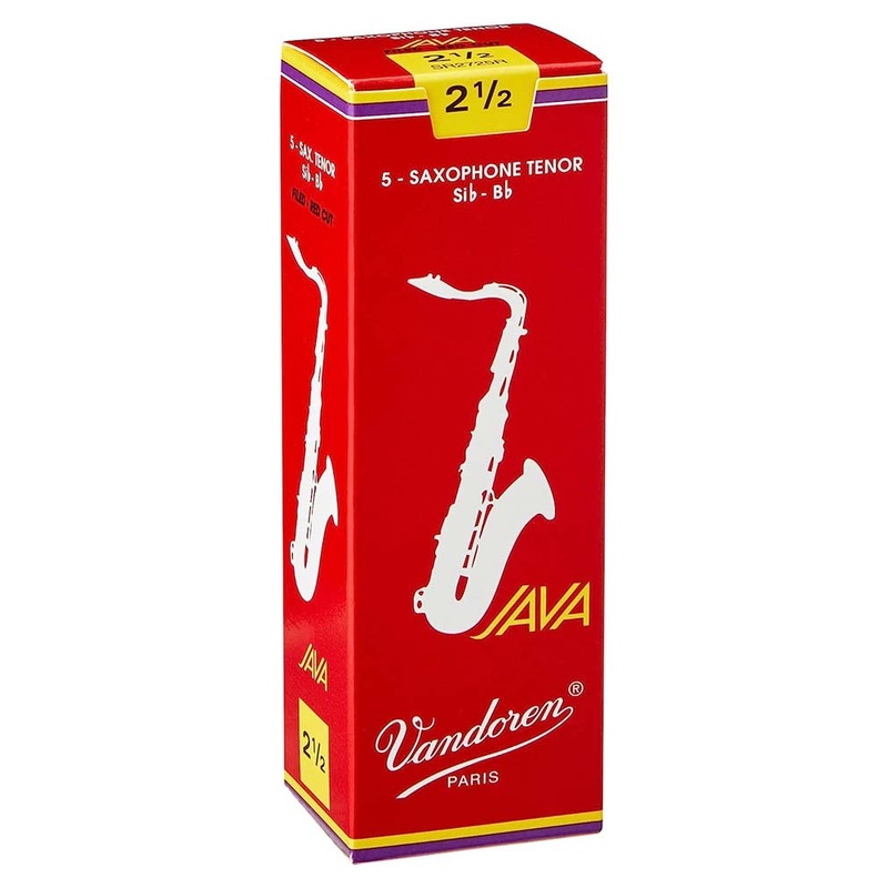 vandoren-java-red-2-5-tenor-saxophone-reeds-5-pack Vandoren Java Red #2.5 Tenor Saxophone Reeds - 5 Pack