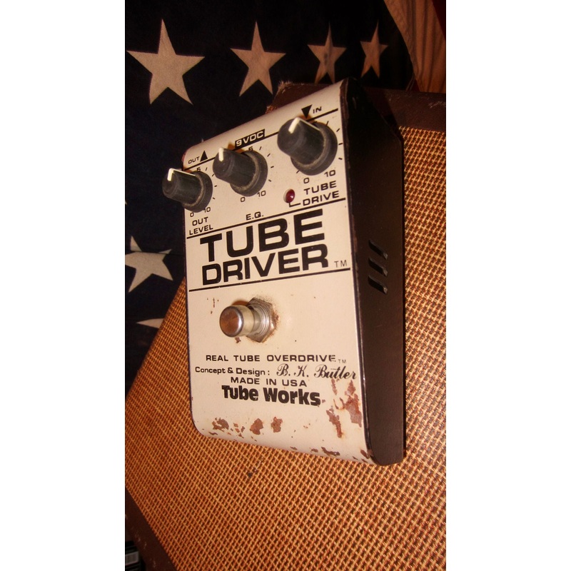 1989-tube-works-tube-driver-real-tube-overdrive-white 1989 Tube Works Tube Driver Real Tube Overdrive White