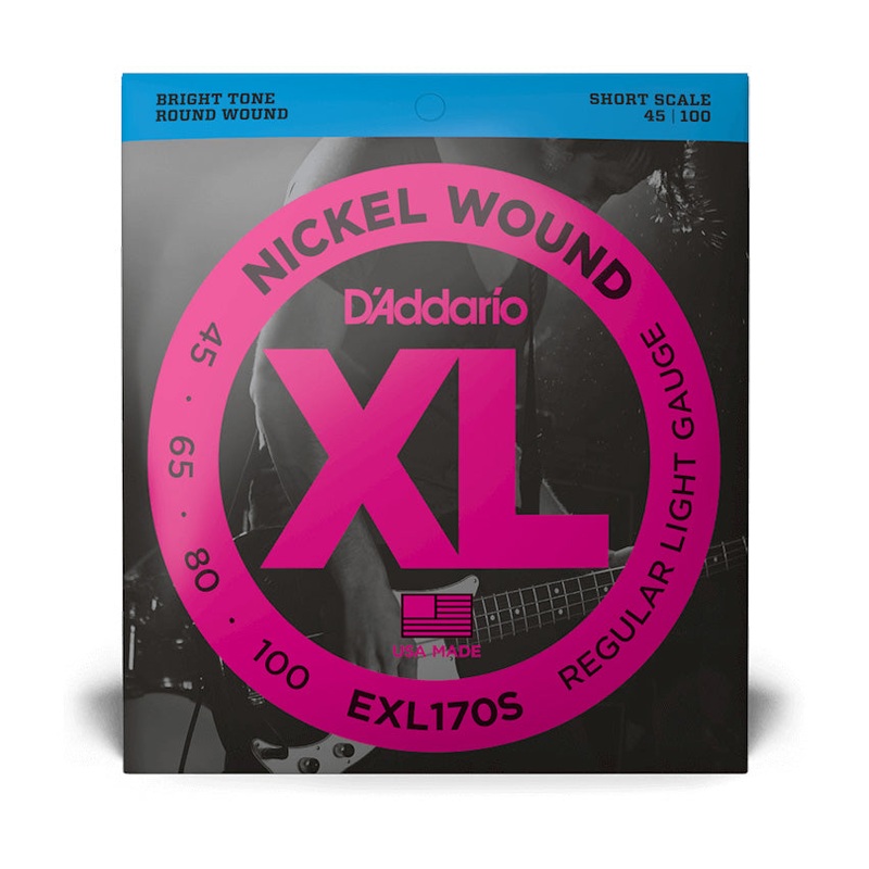 d-addario-exl170s-light-nickel-wound-bass-strings-light-short-scale-set-45-100 D'Addario EXL170S Light Nickel Wound Bass Strings - Light/Short Scale Set - 45-100