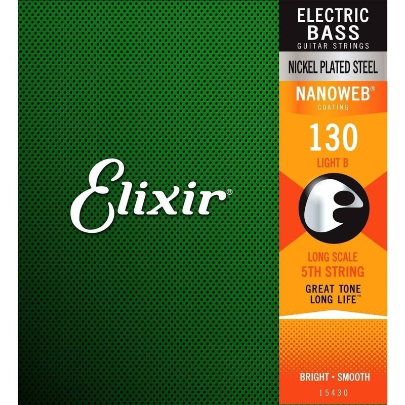 elixir-15430-nanoweb-single-bass-light-b-130 Elixir 15430 Nanoweb Single Bass Light B .130