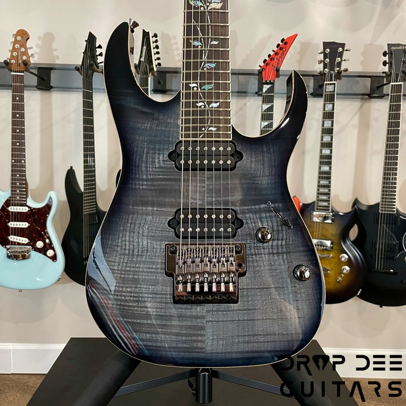 ibanez-j-custom-rg8527-7-string-electric-guitar-w-case-black-rutile Ibanez J Custom RG8527 7-String Electric Guitar w/ Case Black Rutile