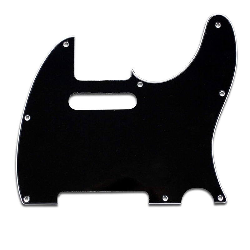 vanson-3-ply-black-premium-quality-tc4-scratchplate-pickguard-direct-fit-for-fender-usa-mex-telecaster VANSON 3-Ply Black Premium Quality TC4 Scratchplate Pickguard DIRECT FIT for Fender USA MEX Telecaster
