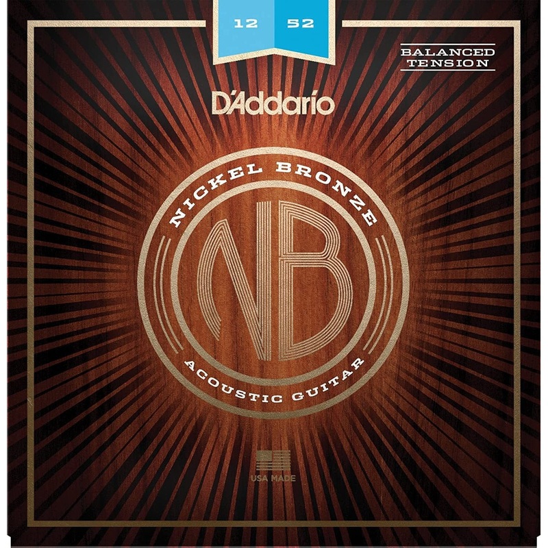 d-addario-nb1252bt-balanced-tension-nickel-bronze-acoustic-guitar-strings-light-12-52 D'Addario NB1252BT Balanced Tension Nickel Bronze Acoustic Guitar Strings Light 12-52