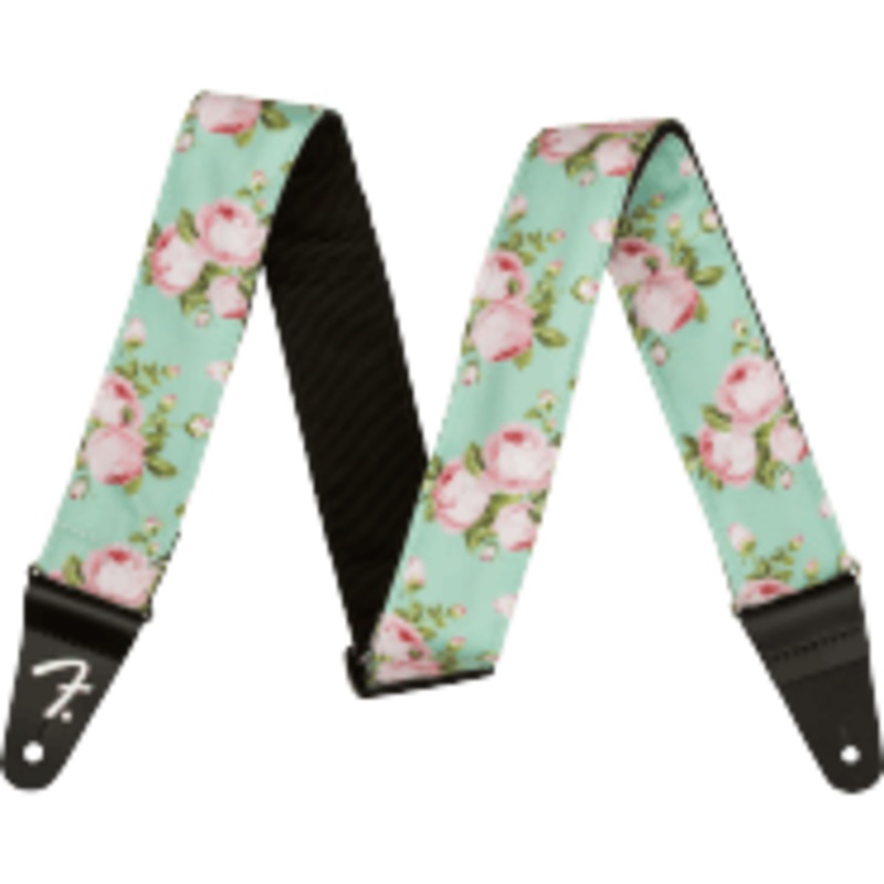 fender-floral-straps-surf-green Fender FLORAL STRAPS Surf Green
