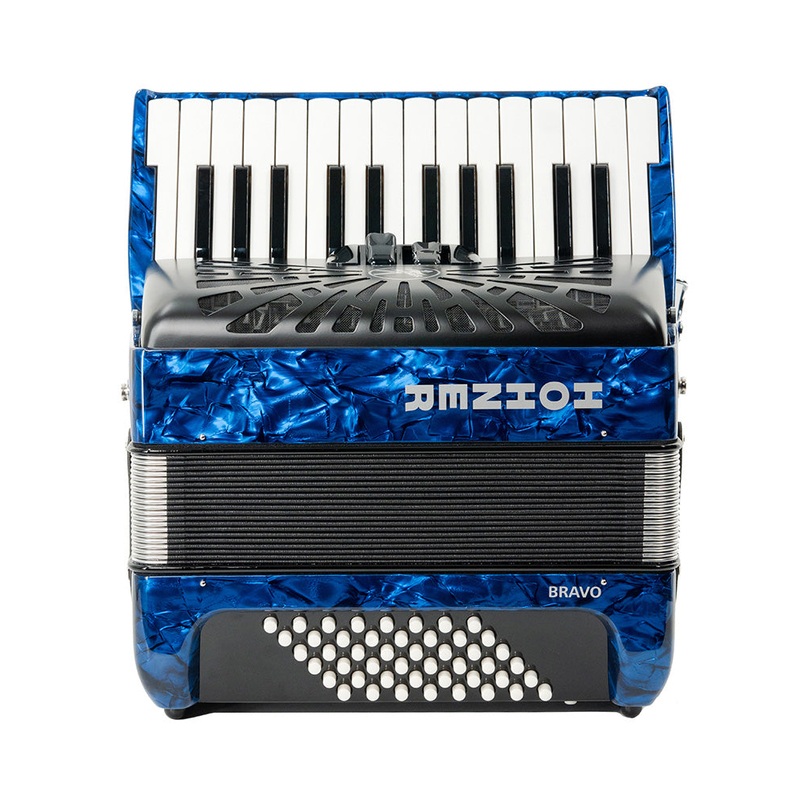 hohner-br48bl-n-bravo-ii-48-piano-accordion-pearl-dark-blue Hohner BR48BL-N Bravo II 48 Piano Accordion - Pearl Dark Blue