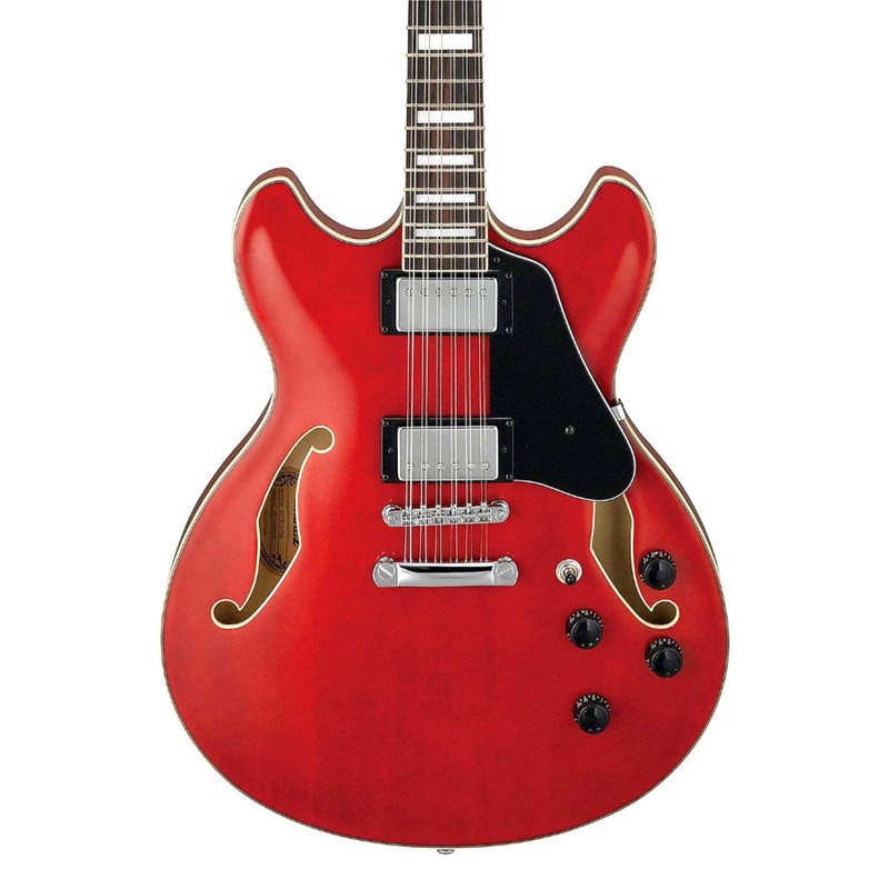 ibanez-as-artcore-12-string-semi-hollow-electric-guitar-transparent-cherry-red Ibanez AS Artcore 12-String Semi-Hollow Electric Guitar - Transparent Cherry Red