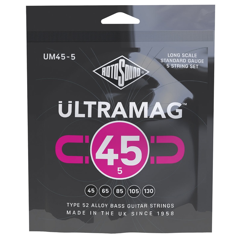 rotosound-rum455-ultramag-bass-set-5-string-45-130 Rotosound RUM455 Ultramag Bass Set 5-String 45-130