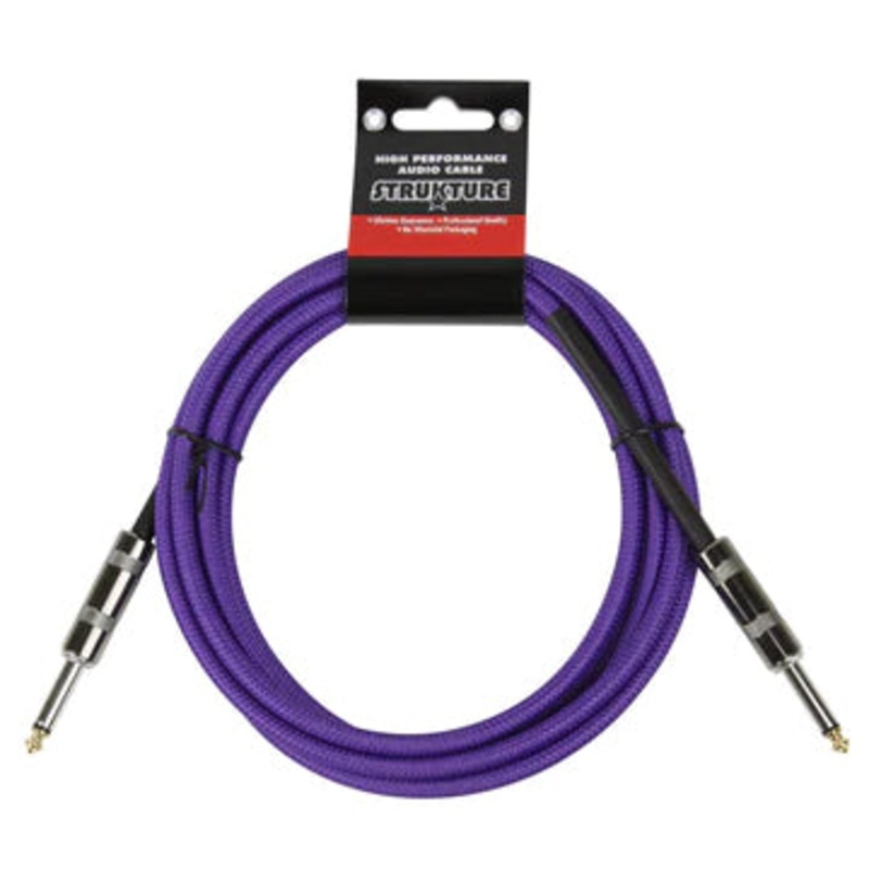 strukture-sc10pp-straight-to-straight-instrument-cable-woven-purple-10-ft Strukture SC10PP Straight to Straight Instrument Cable - Woven Purple - 10 ft.