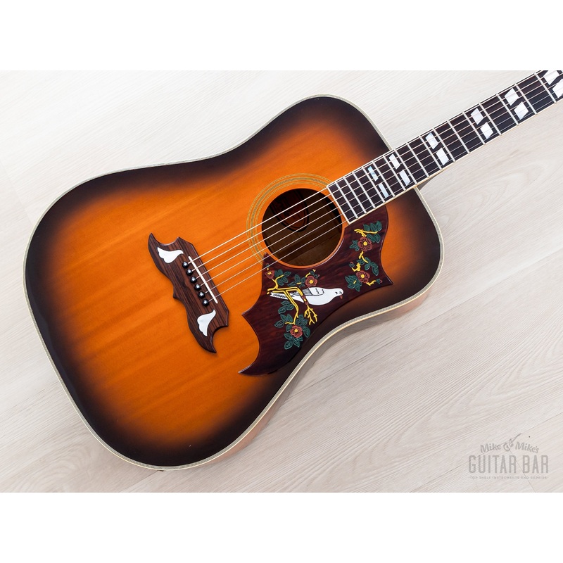 1991-orville-by-gibson-dove-vintage-sunburst-dreadnought-acoustic-electric-guitar-w-case 1991 Orville by Gibson Dove Vintage Sunburst Dreadnought Acoustic Electric Guitar w/ Case