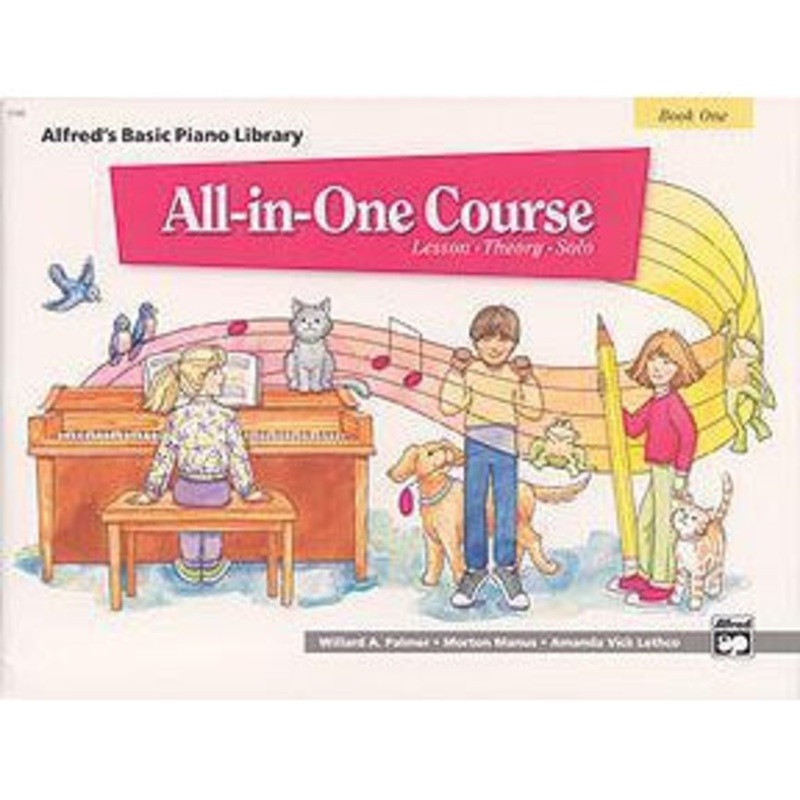 alfred-ap1921-all-in-one-basic-piano-course-book-1 Alfred AP1921 All-in-One Basic Piano Course Book 1