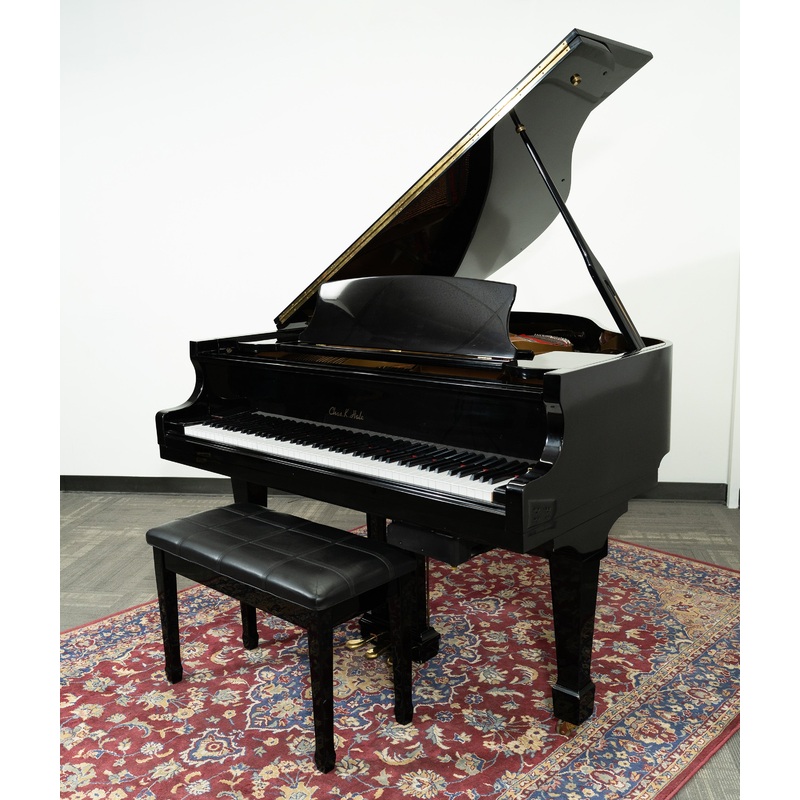 chas-k-hale-sg155-grand-piano-polished-ebony-sn-8705398-used Chas K Hale SG155 Grand Piano | Polished Ebony | SN: 8705398 | Used
