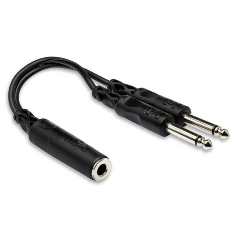 hosa-ypp-106-y-cable-1-4-in-ts-female-to-dual-1-4-in-ts-male Hosa - YPP-106 - Y Cable - 1/4 in TS Female to Dual 1/4 in TS Male