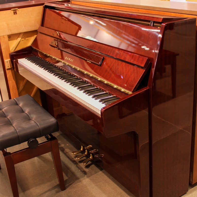 kawai-mahogany-polished-continental-console-piano Kawai Mahogany Polished Continental Console Piano