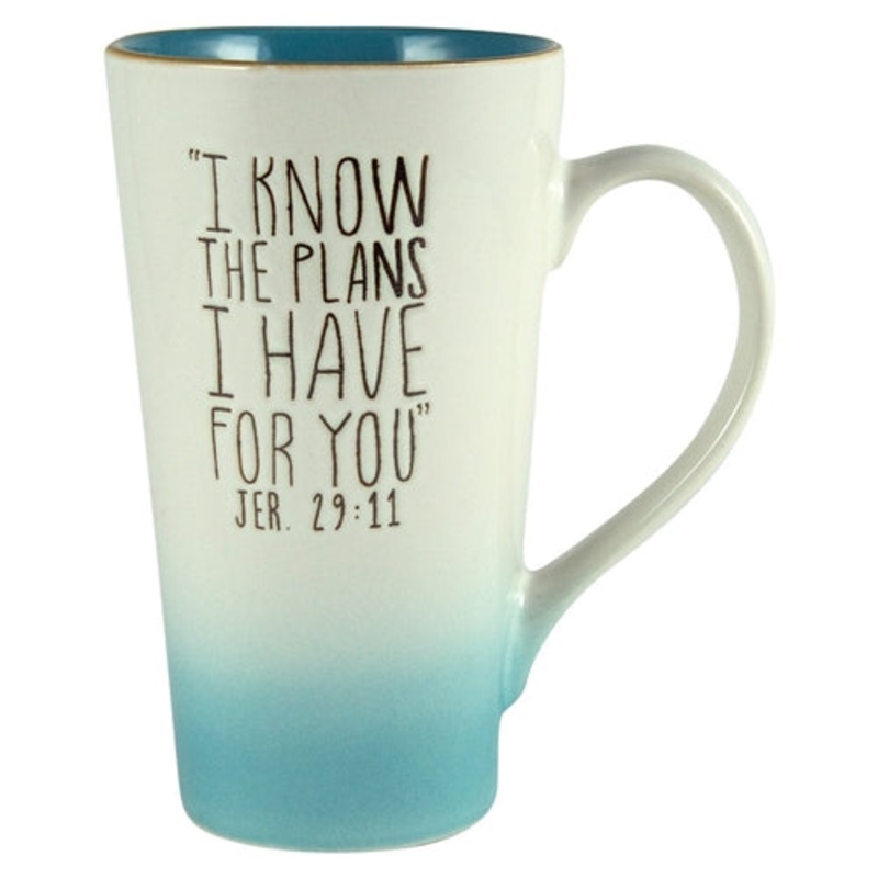 ceramic-mug-i-know-the-plans-i-have-for-you-teal-white-ombre-jer-29vs11 Ceramic Mug - I Know The Plans I Have For You Teal & White Ombre Jer 29vs11