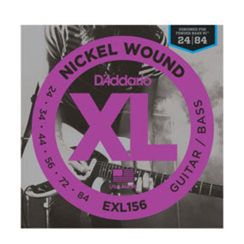 d-addario-exl156-nickel-wound-fender-bass-vi-24-84-electric-guitar-strings D'Addario EXL156 Nickel Wound Fender Bass VI 24-84 Electric Guitar Strings