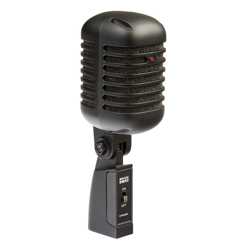 eikon-dm55v2bk-vintage-professional-vocal-dynamic-microphone-satin-black Eikon DM55V2BK Vintage Professional Vocal Dynamic Microphone Satin Black