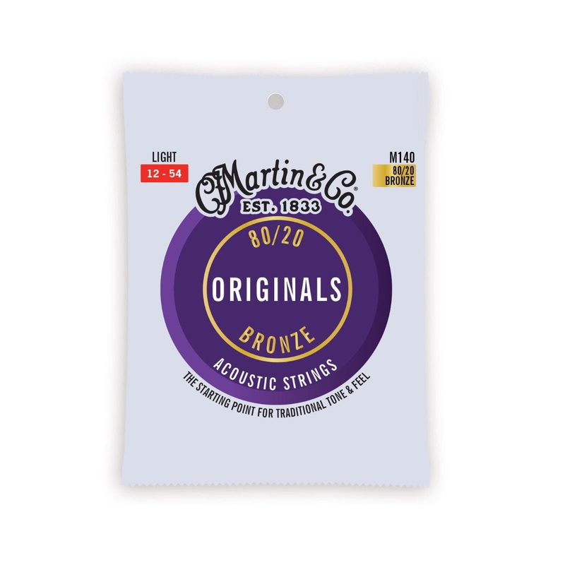 martin-originals-acoustic-guitar-strings-light-80-20 Martin Originals Acoustic Guitar Strings - Light - 80/20