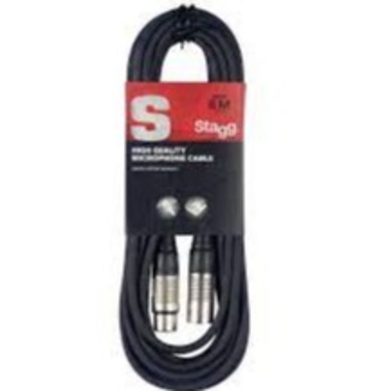 stagg-xlr-m-xlr-f-mic-cable-6m Stagg XLR(M) - XLR(F) Mic Cable 6M