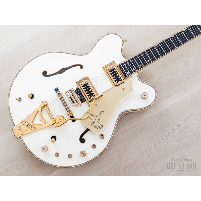 1972-gretsch-white-falcon-stereo-7595-vintage-double-cutaway-guitar-w-case-art-wiggs 1972 Gretsch White Falcon Stereo 7595 Vintage Double Cutaway Guitar w/ Case, Art Wiggs