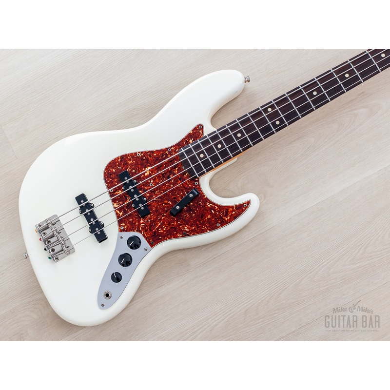 2006-fender-american-vintage-62-jazz-bass-olympic-white-w-lindy-fralin-split-jazz-pickups 2006 Fender American Vintage '62 Jazz Bass Olympic White w/ Lindy Fralin Split Jazz Pickups