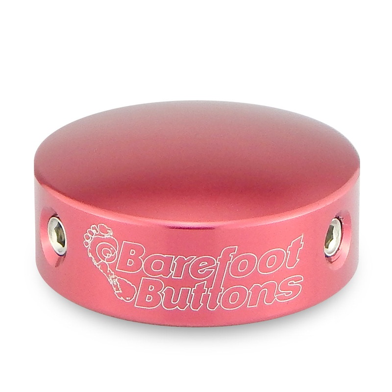 barefoot-buttons-v1-standard-pedal-footswitch-topper-red Barefoot Buttons V1 Standard Pedal Footswitch Topper - Red