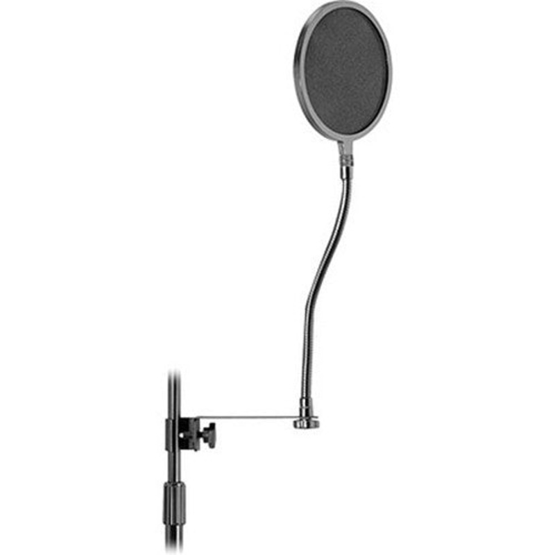 on-stage-asvs6-gb-pop-blocker-filter-with-bar-clamp-and-13-gooseneck On-Stage ASVS6-GB Pop Blocker Filter with Bar Clamp and 13" Gooseneck