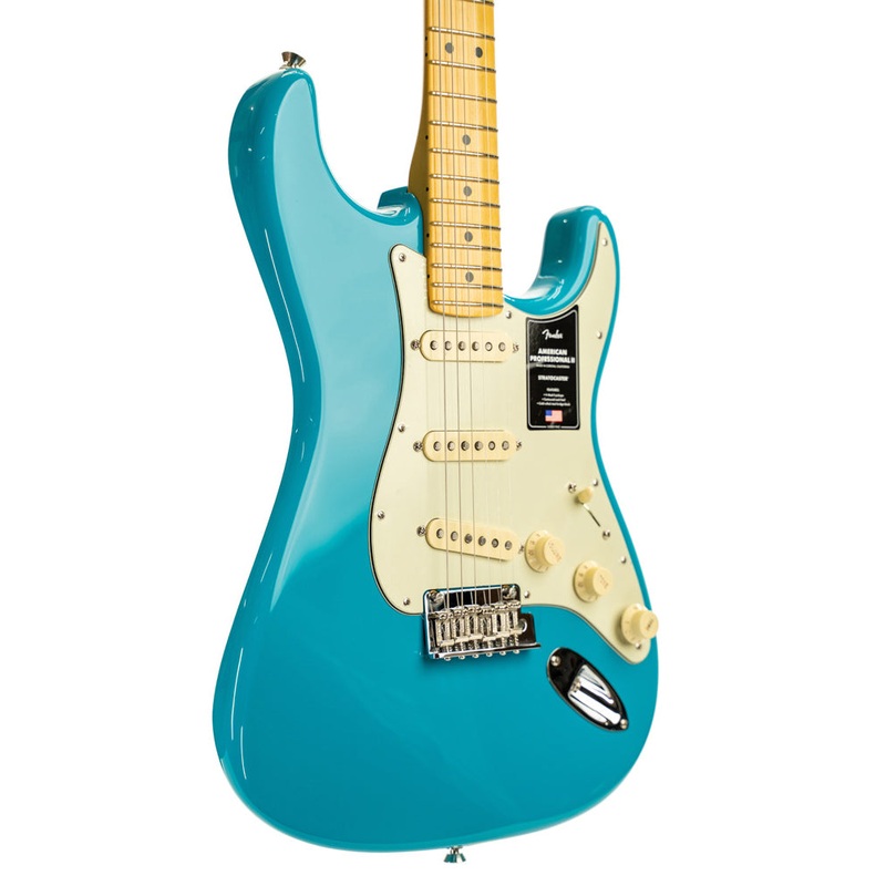 pre-owned-fender-american-professional-ii-strat-maple-fingerboard-miami-blue Pre-Owned Fender American Professional II Strat - Maple Fingerboard - Miami Blue