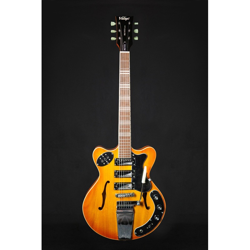 vintage-revo-superthin-electric-guitar-amberburst Vintage REVO Superthin Electric Guitar Amberburst