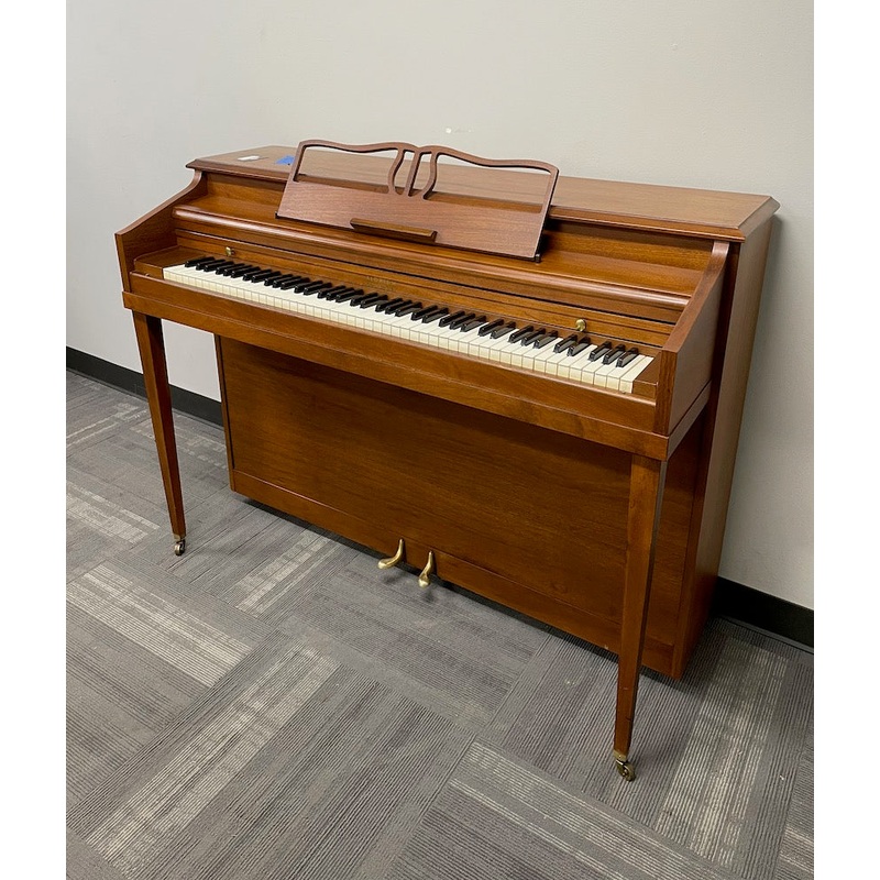aldrich-by-sherman-clay-console-piano-satin-oak Aldrich by Sherman Clay Console Piano | Satin Oak