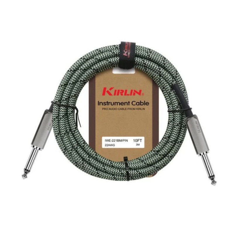 cable-kirlin-3m-prem-braid-instr-green-pine Cable Kirlin 3M Prem Braid Instr Green Pine