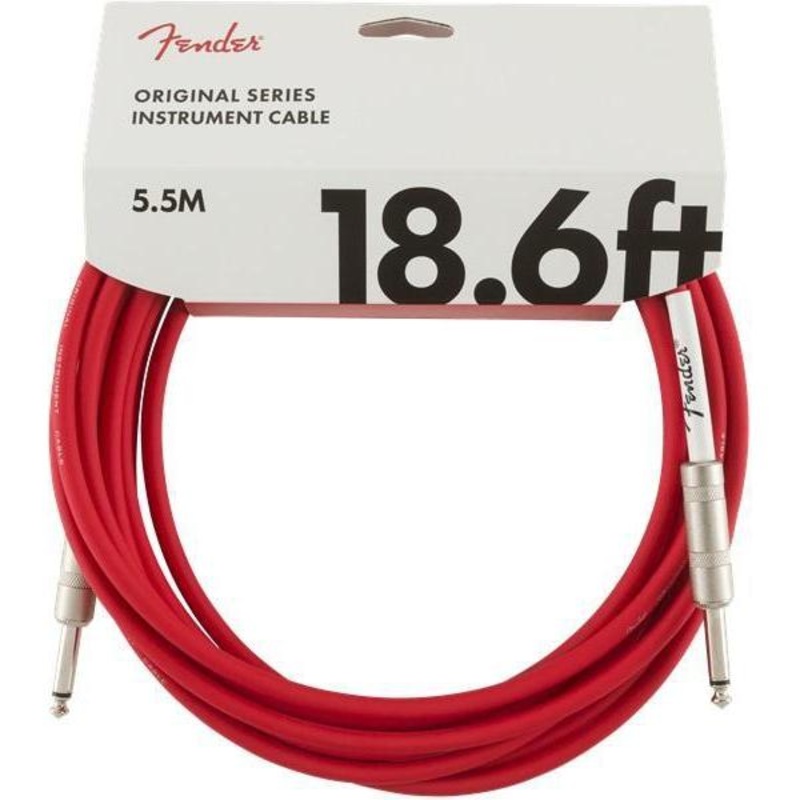 fender-original-series-instrument-cable-1-4-male-1-4-male-18-6ft-fiesta-red Fender Original Series Instrument Cable 1/4" Male- 1/4" Male 18.6ft-Fiesta Red