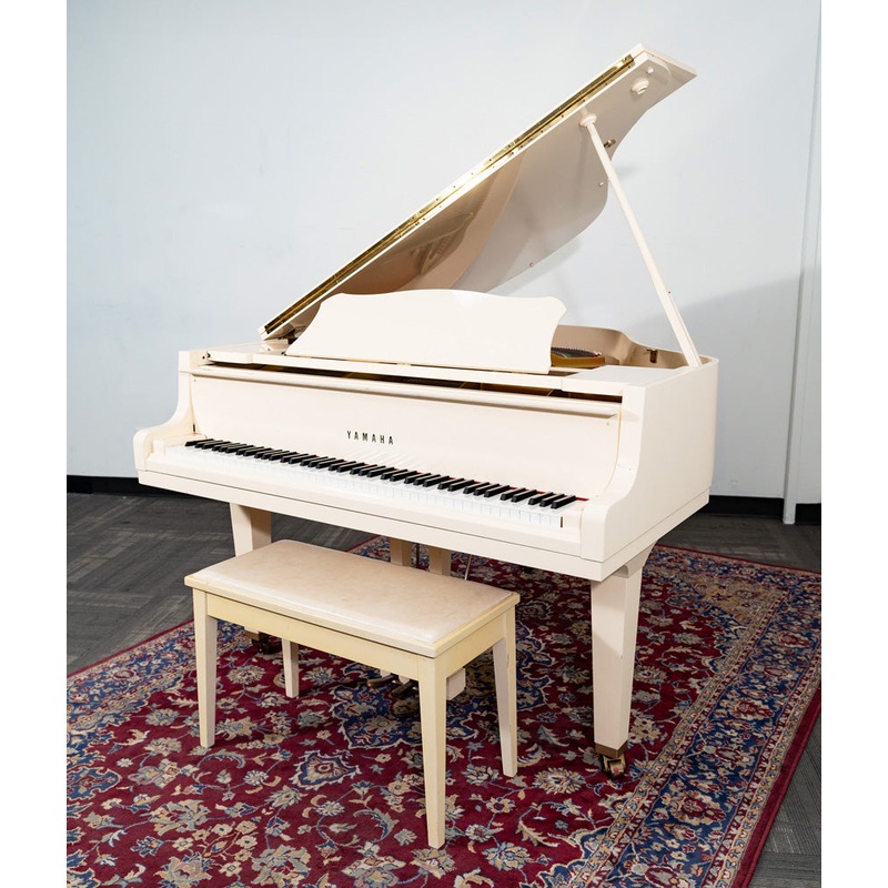 yamaha-gh1-grand-piano-satin-white-sn-b5888310-used Yamaha GH1 Grand Piano | Satin White | SN: B5888310 | Used