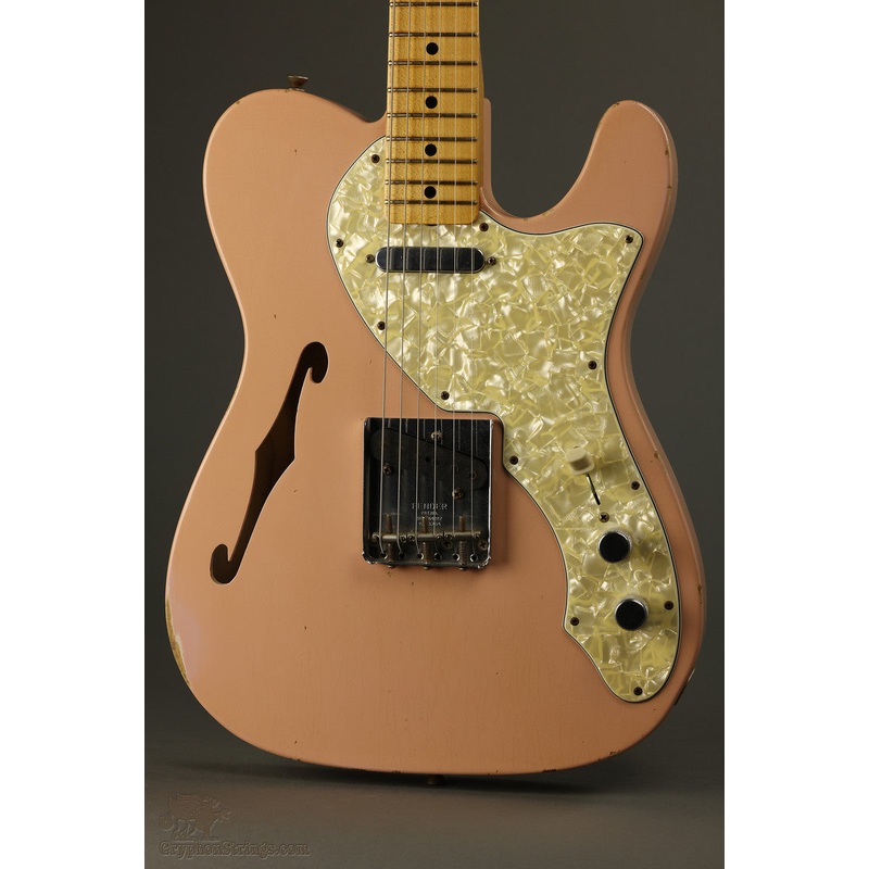 2011-fender-masterbuilt-1960-s-thinline-telecaster-relic-electric-guitar-used 2011 Fender Masterbuilt 1960's Thinline Telecaster Relic Electric Guitar Used