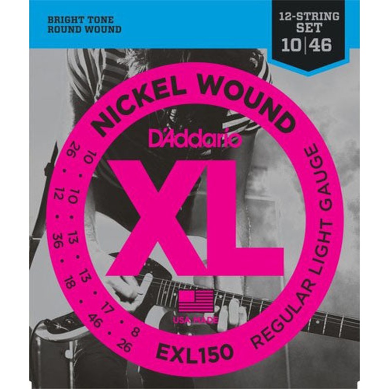 d-addario-exl148-nickel-wound-extra-heavy-12-60-electric-strings D'addario EXL148 Nickel Wound, Extra-Heavy, 12-60 Electric Strings