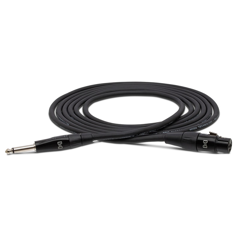 hosa-technology-pro-microphone-cable-xlr3f-to-ts-10ft Hosa Technology Pro Microphone Cable XLR3F to TS 10ft