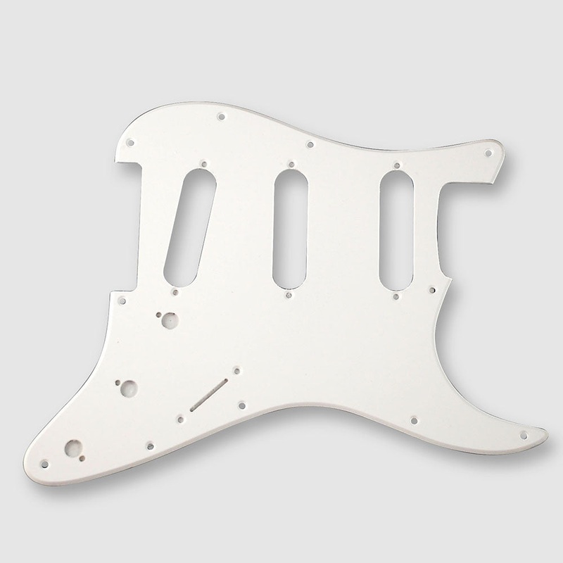 vanson-1-ply-white-premium-quality-sss-scratchplate-pickguard-direct-fit-for-usa-mex-fender-stratocaster VANSON 1-Ply White Premium Quality SSS Scratchplate Pickguard DIRECT FIT for USA, MEX Fender Stratocaster