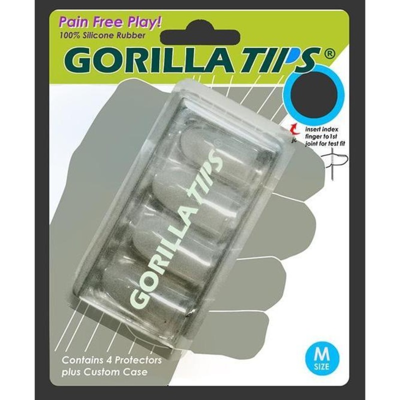 alfred-gorilla-tips-gt102clr-fingertip-protectors-clear-medium Alfred Gorilla Tips GT102CLR Fingertip Protectors Clear-Medium