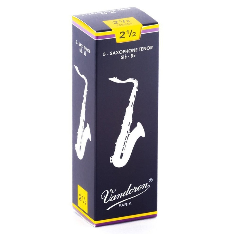 vandoren-2-1-2-tenor-saxophone-reed-5-pack Vandoren #2 1/2 Tenor Saxophone Reed - 5 pack