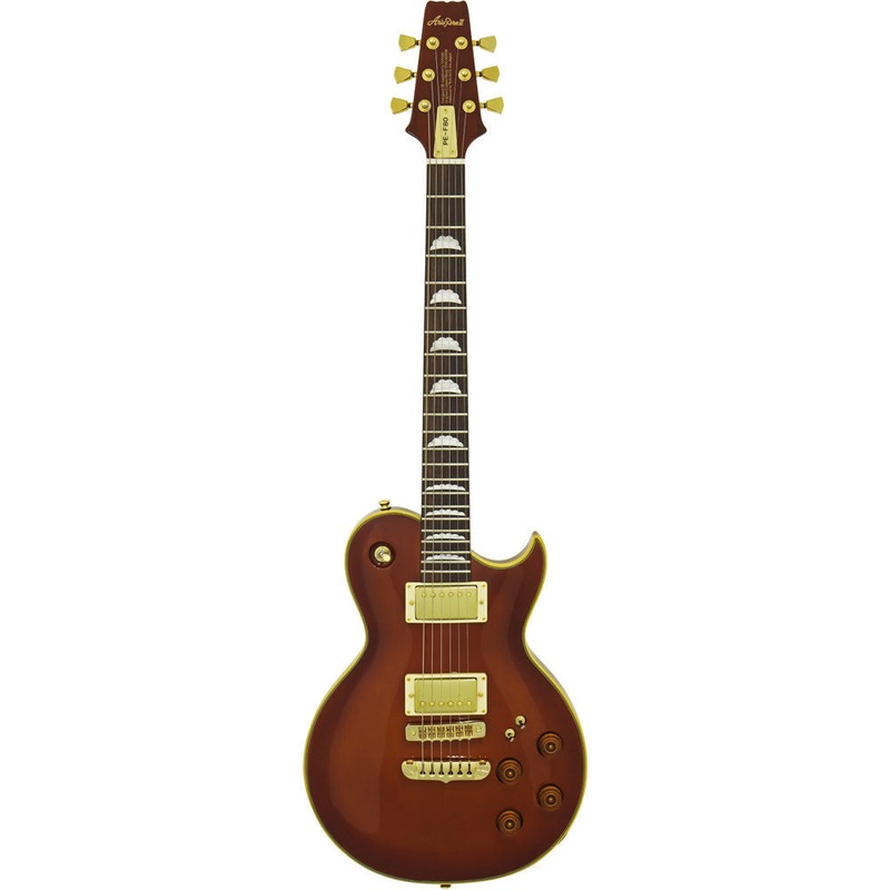 aria-pe-f80-series-electric-guitar-in-stained-brown-gloss Aria PE-F80 Series Electric Guitar in Stained Brown Gloss