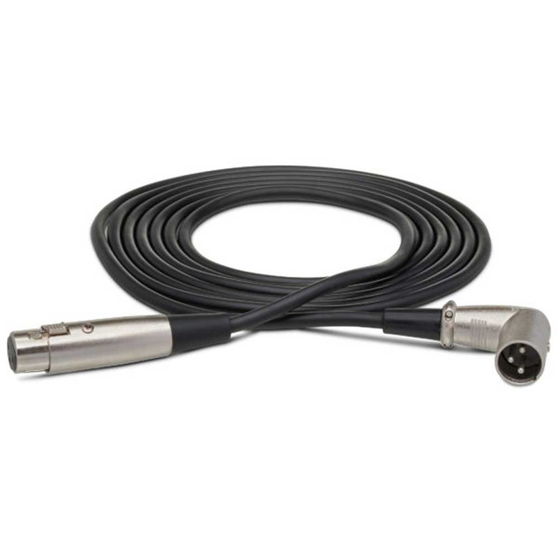 hosa-xrr-115-15-ft-balanced-interconnect-cable-xlr-female-to-right-angle-xlr-male Hosa - XRR-115 - 15 ft Balanced Interconnect Cable - XLR Female to Right Angle XLR Male