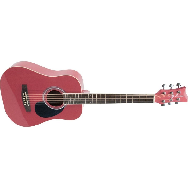 jay-turser-jta502-pk-1-2-size-acoustic-guitar-pink Jay Turser JTA502-PK 1/2 Size Acoustic Guitar-Pink