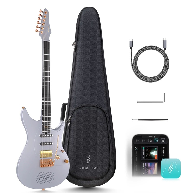 enya-music-inspire-smart-electric-guitar-in-midnight-grey Enya Music Inspire Smart Electric Guitar in Midnight Grey